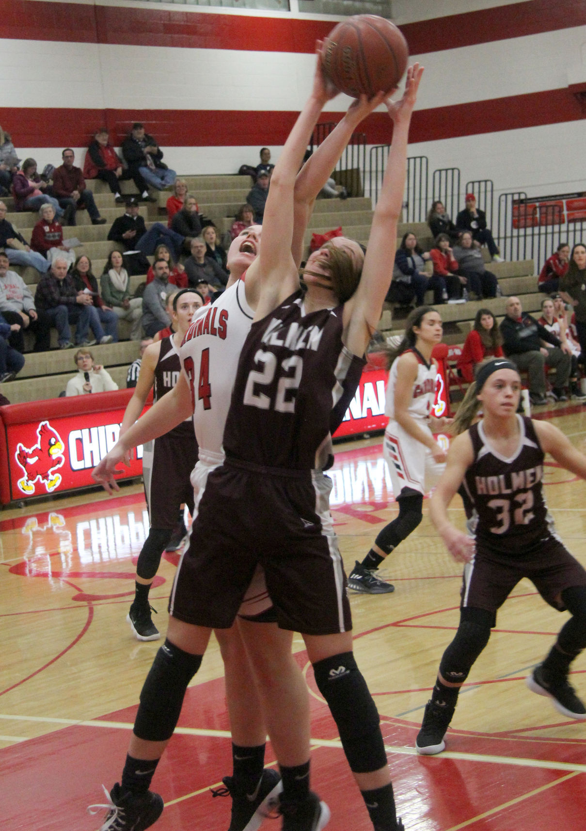 Holmen at Chi-Hi girls basketball 1-2-18